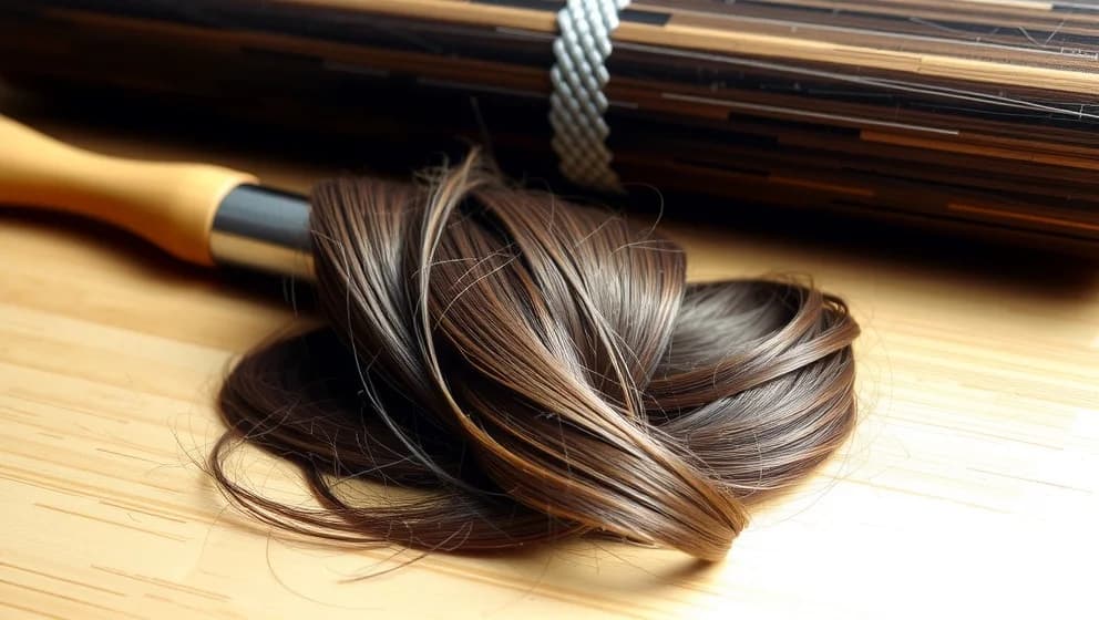 Bambuborste för håret som håller längre