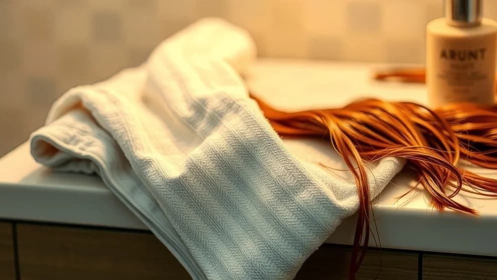 Bambu handduk hår som torkar snabbt och mjukt