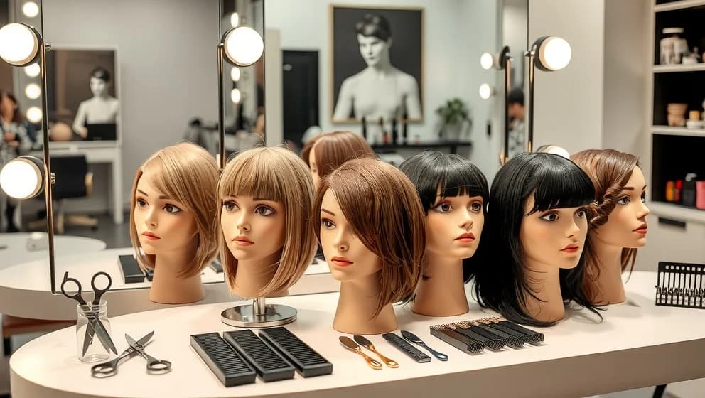 Frisyr runt ansikte för dubbelhaka