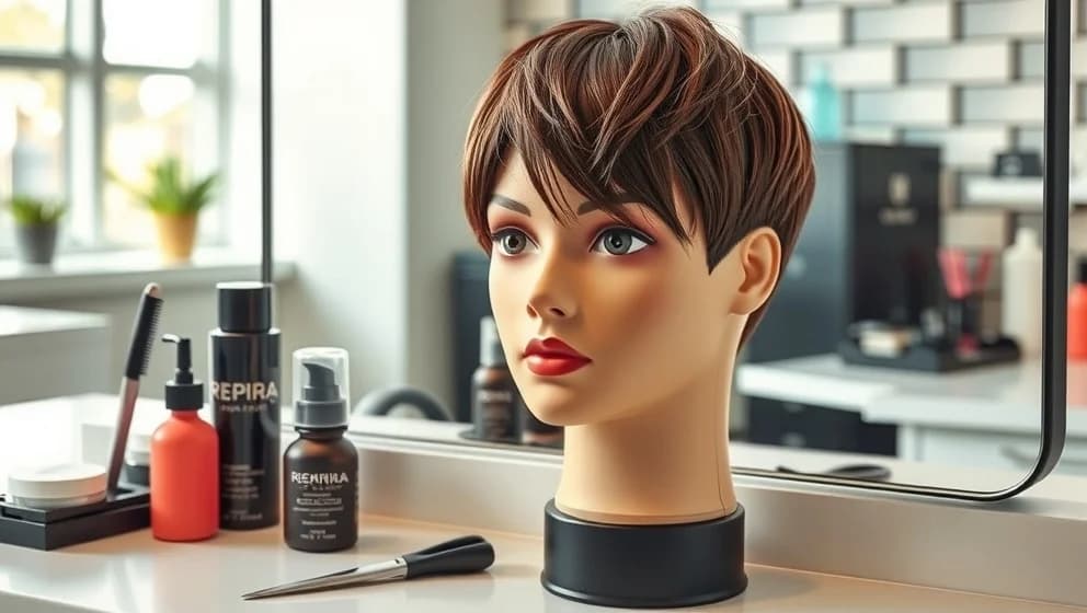 Kort rufsig frisyr för dam som vill förändras