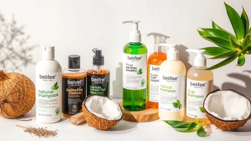 Schampo utan sulfater silikon och parabener