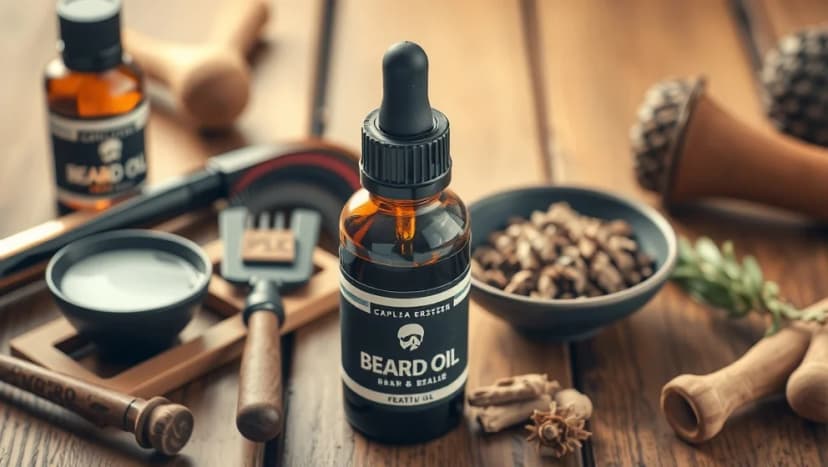 Skäggolja för ökad skäggväxt