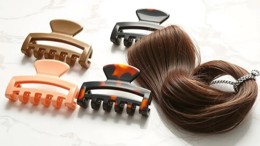 Stora hårklämmor för tjockt hår som håller